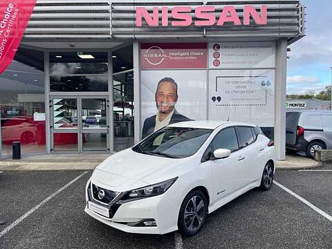 Nissan Leaf 150ch 40kWh N-Connecta 19 Blanc Lunaire
