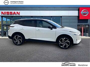 Nissan Qashqai 2021 Qashqai Mild Hybrid 158 ch Xtronic BLANC LUNAIRE TOIT&RETRO NOIR METAL
