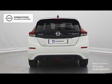 Nissan Leaf 150ch 40kWh Tekna 21.5 + Roue de secours Blanc Lunaire+toit+rétros Noir