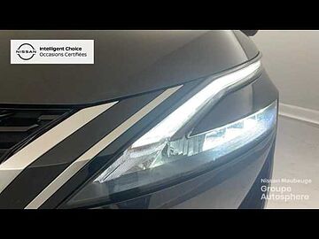 Nissan Qashqai 1.3 Mild Hybrid 140ch N-Style + Roue de secours Noir Métallisé Toit Gris Squale