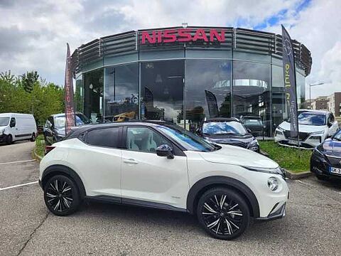 Nissan Juke 1.6 Hybrid 143ch N-Design 2023 Blanc Lunaire+Toit Noir Métallisé