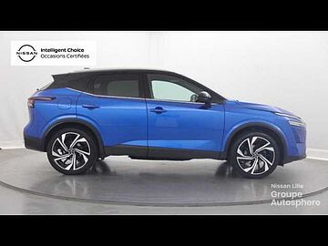 Nissan Qashqai 1.3 Mild Hybrid 158ch Tekna+ Xtronic Bi Ton Bleu Magnétique Toit Noir