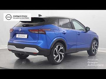Nissan Qashqai 1.3 Mild Hybrid 158ch Tekna+ Xtronic Bi Ton Bleu Magnétique Toit Noir