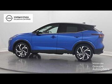 Nissan Qashqai 1.3 Mild Hybrid 158ch Tekna+ Xtronic Bi Ton Bleu Magnétique Toit Noir